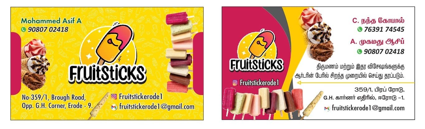 Fruitsticks Tamilnadu