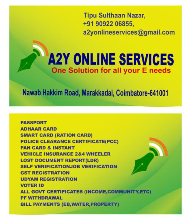 A2Y Online Service Coimbatore  4