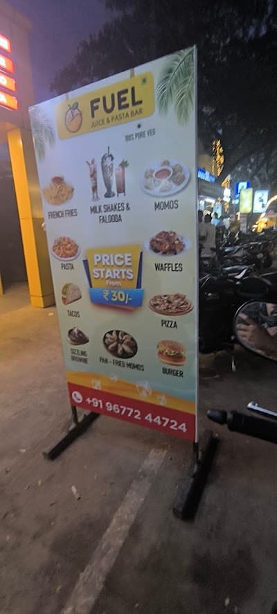 Fuel juice and pasta bar