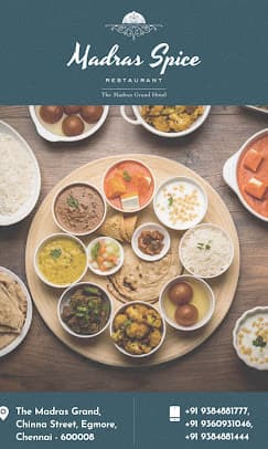 Madras Spice Restaurant -Egmore  Tamilnadu
