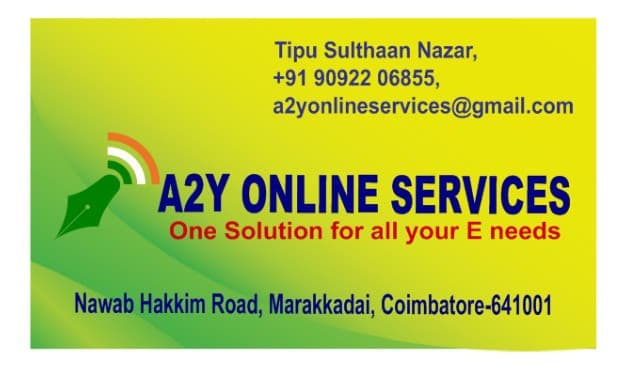 A2Y Online Service Coimbatore 